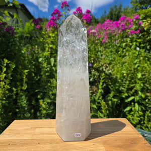 Bergkristall, Quarz, Obelisk geschliffen - 29x9x6 cm - Nr 101