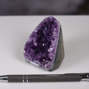 Uruguay Amethyst Mini Geode - 6x5x6cm - Harmonie und Entspannung – extra dunkler Qualität - NR 101