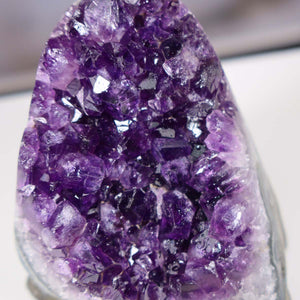 Uruguay Amethyst Mini Geode - 10x8x8cm - Harmonie und Entspannung – extra dunkler Qualität - NR 102