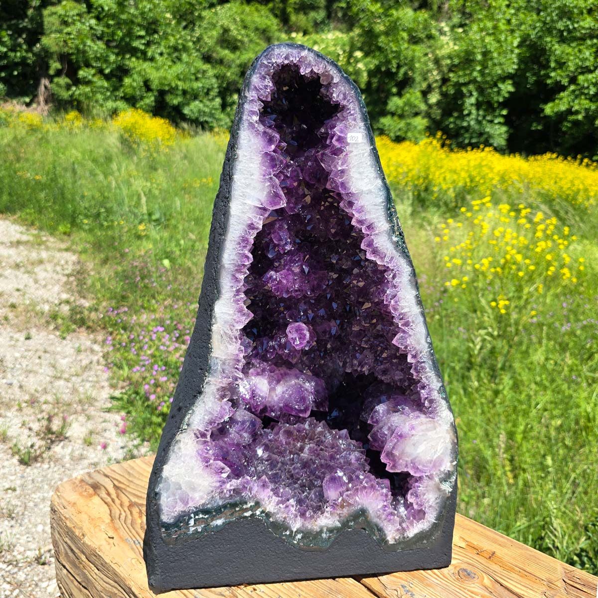 Amethyst Druse – Geode – Harmonie und Entspannung - 52x31x27cm - Nr. 102