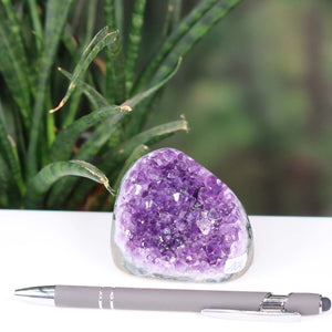 Uruguay Amethyst Mini Geode - 5x6x6cm - Harmonie und Entspannung – extra dunkler Qualität - NR 104