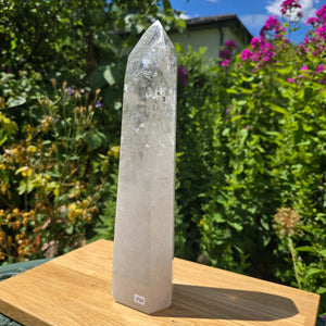 Bergkristall, Quarz, Obelisk geschliffen - 31x8x5 cm - Nr 104