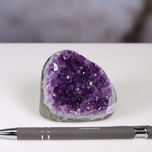 Uruguay Amethyst Mini Geode - 5x6x6cm - Harmonie und Entspannung – extra dunkler Qualität - NR 104
