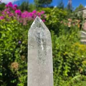 Bergkristall, Quarz, Obelisk geschliffen - 31x8x5 cm - Nr 104