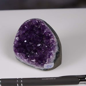Uruguay Amethyst Mini Geode - 5x6x6cm - Harmonie und Entspannung – extra dunkler Qualität - NR 104