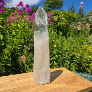 Bergkristall, Quarz, Obelisk geschliffen - 27x7x5 cm - Nr 107