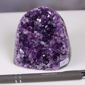 Uruguay Amethyst Mini Geode - 6x7x7cm - Harmonie und Entspannung – extra dunkler Qualität - NR 107