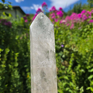 Bergkristall, Quarz, Obelisk geschliffen - 29x6x5 cm - Nr 108
