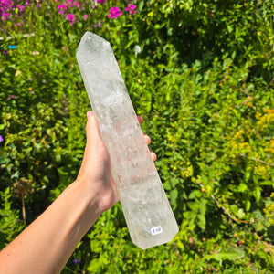 Bergkristall, Quarz, Obelisk geschliffen - 29x6x5 cm - Nr 108