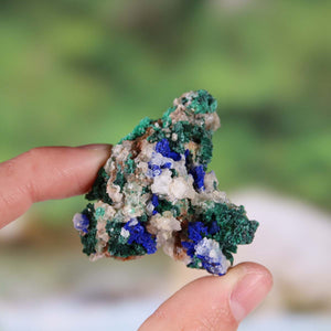 Azurit Malachit - natürlicher Rohstein - 4,5x4x2cm - Nr. 10