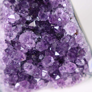 Uruguay Amethyst Mini Geode - 8x7x7cm - Harmonie und Entspannung – extra dunkler Qualität - NR 110