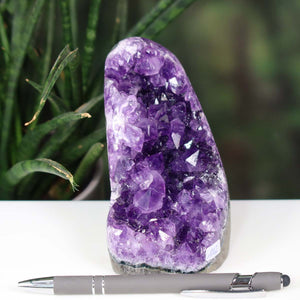 Uruguay Amethyst Mini Geode - 10x7x10cm - Harmonie und Entspannung – extra dunkler Qualität - NR 112