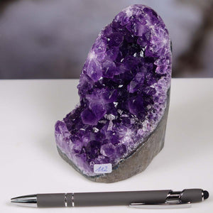 Uruguay Amethyst Mini Geode - 10x7x10cm - Harmonie und Entspannung – extra dunkler Qualität - NR 112