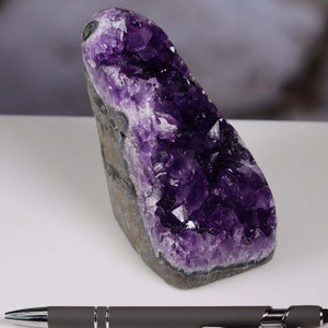 Uruguay Amethyst Mini Geode - 10x7x10cm - Harmonie und Entspannung – extra dunkler Qualität - NR 112