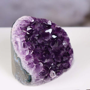 Uruguay Amethyst Mini Geode - 8x9x8cm - Harmonie und Entspannung – extra dunkler Qualität - NR 113