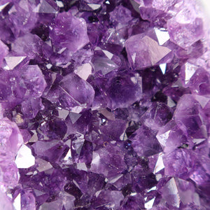 Uruguay Amethyst Mini Geode - 11x8x10cm - Harmonie und Entspannung – extra dunkler Qualität - NR 115