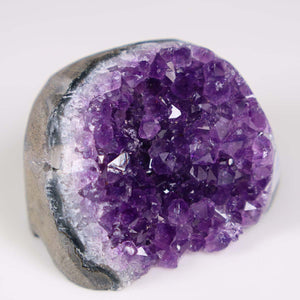 Uruguay Amethyst Mini Geode - 3x5x5cm - Harmonie und Entspannung – extra dunkler Qualität - NR 117