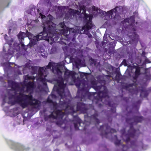 Uruguay Amethyst Mini Geode - 8x7x5cm - Harmonie und Entspannung – extra dunkler Qualität - NR 118