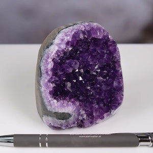 Uruguay Amethyst Mini Geode - 8x7x5cm - Harmonie und Entspannung – extra dunkler Qualität - NR 118