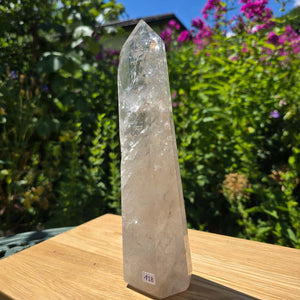 Bergkristall, Quarz, Obelisk geschliffen - 23x6x5 cm - Nr 118