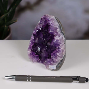 Uruguay Amethyst Mini Geode - 9x8x5cm - Harmonie und Entspannung – extra dunkler Qualität - NR 11