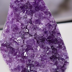 Uruguay Amethyst Mini Geode - 14x9x10cm - Harmonie und Entspannung – extra dunkler Qualität - NR 120