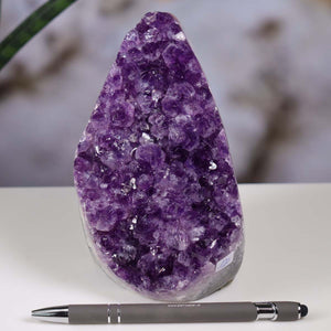 Uruguay Amethyst Mini Geode - 14x9x10cm - Harmonie und Entspannung – extra dunkler Qualität - NR 120