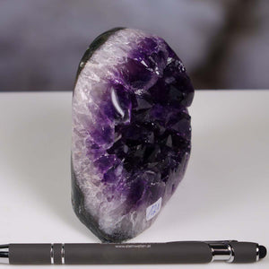 Uruguay Amethyst Mini Geode - 9x9x5cm - Harmonie und Entspannung – extra dunkler Qualität - NR 121