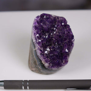 Uruguay Amethyst Mini Geode - 6x5x5cm - Harmonie und Entspannung – extra dunkler Qualität - NR 124