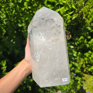 Bergkristall, Quarz, Obelisk geschliffen - 23x12x8 cm - Nr 127
