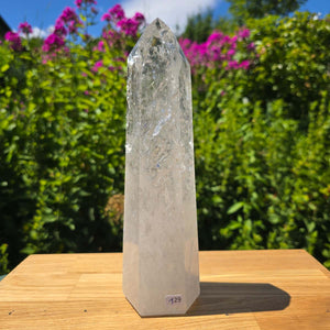 Bergkristall, Quarz, Obelisk geschliffen - 25x7x6 cm - Nr 129