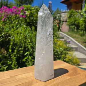 Bergkristall, Quarz, Obelisk geschliffen - 25x7x6 cm - Nr 129