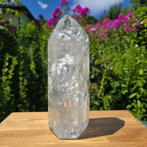 Bergkristall, Quarz, Obelisk geschliffen - 25x9x8 cm - Nr 131