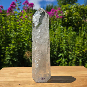 Bergkristall, Quarz, Obelisk geschliffen - 21x6x4 cm - Nr 136
