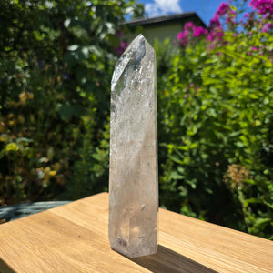 Bergkristall, Quarz, Obelisk geschliffen - 21x6x4 cm - Nr 136