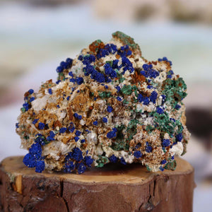 Azurit Malachit - natürlicher Rohstein - 7x5x6cm - Nr. 13