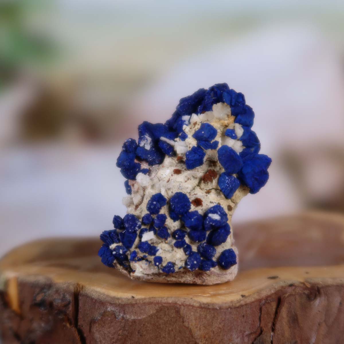 Azurit Malachit - natürlicher Rohstein - 4x4x3cm - Nr. 14