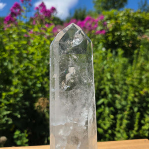 Bergkristall, Quarz, Obelisk geschliffen - 22x7x4 cm - Nr 157