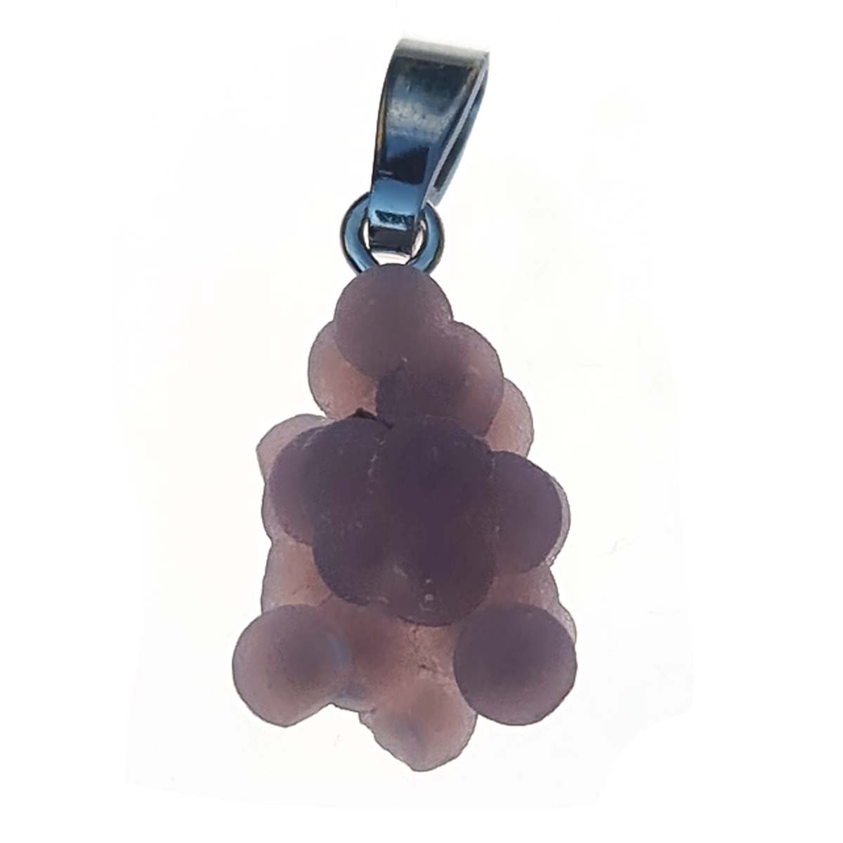 Violetter Traubenachat als Kettenanhnhänger 