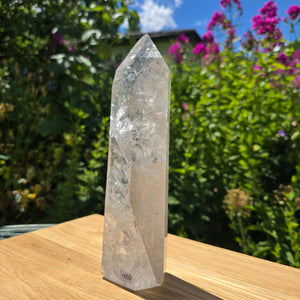 Bergkristall, Quarz, Obelisk geschliffen - 22x6x5 cm - Nr 160