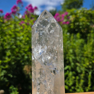 Bergkristall, Quarz, Obelisk geschliffen - 22x6x5 cm - Nr 160
