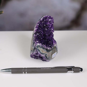 Uruguay Amethyst Mini Geode - 8x5x6cm - Harmonie und Entspannung – extra dunkler Qualität - NR 17
