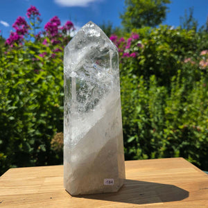 Bergkristall, Quarz, Obelisk geschliffen - 24x9x6 cm - Nr 184