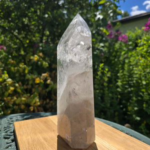 Bergkristall, Quarz, Obelisk geschliffen - 24x9x6 cm - Nr 184