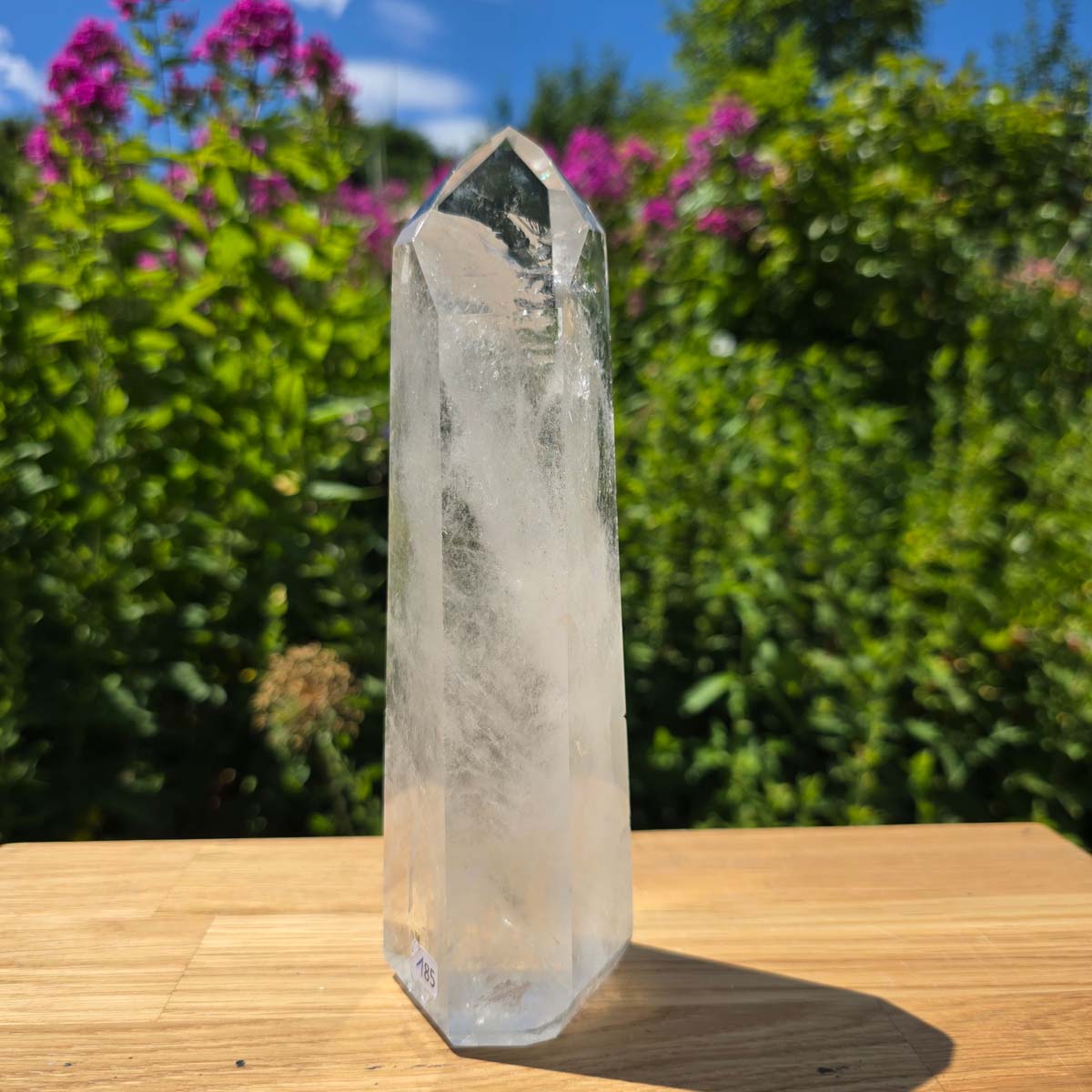 Bergkristall, Quarz, Obelisk geschliffen - 20x6x6 cm - Nr 185