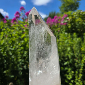 Bergkristall, Quarz, Obelisk geschliffen - 24x8x5 cm - Nr 186
