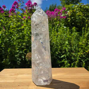 Bergkristall, Quarz, Obelisk geschliffen - 22x6x5 cm - Nr 189