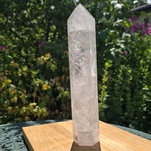 Bergkristall, Quarz, Obelisk geschliffen UNIKAT Nr. 18