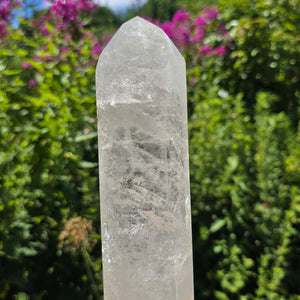 Bergkristall, Quarz, Obelisk geschliffen UNIKAT Nr. 18