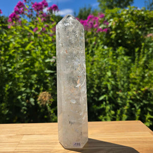 Bergkristall, Quarz, Obelisk geschliffen - 22x5x4 cm - Nr 191